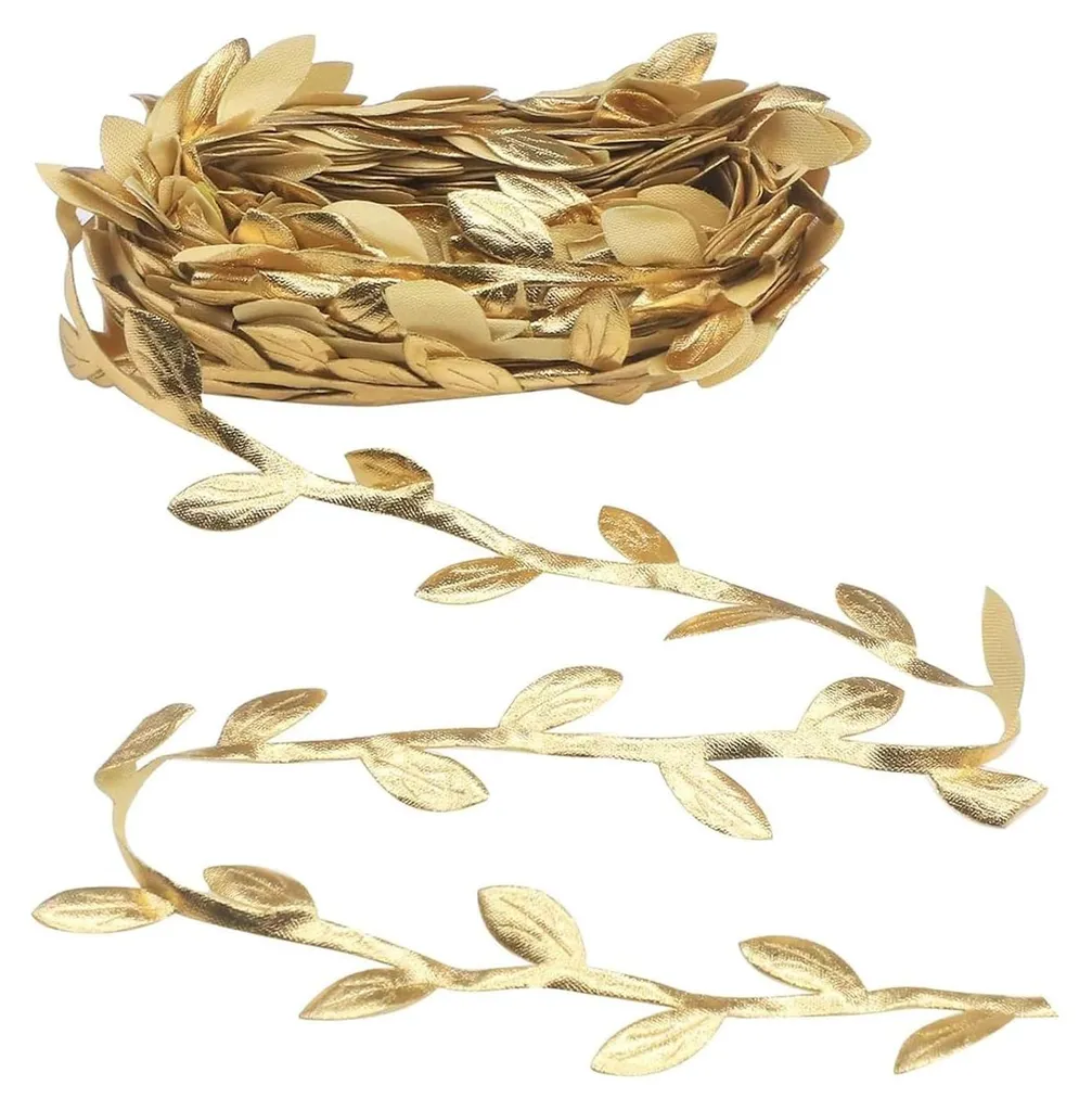 Ruban de satin doré pour décoration de table cuisine jardin et fête