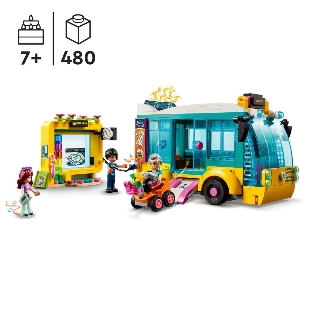 LEGO Friends Autobus miejski z Heartlake, Pojazd z Klocków Zdjęcie produktu 