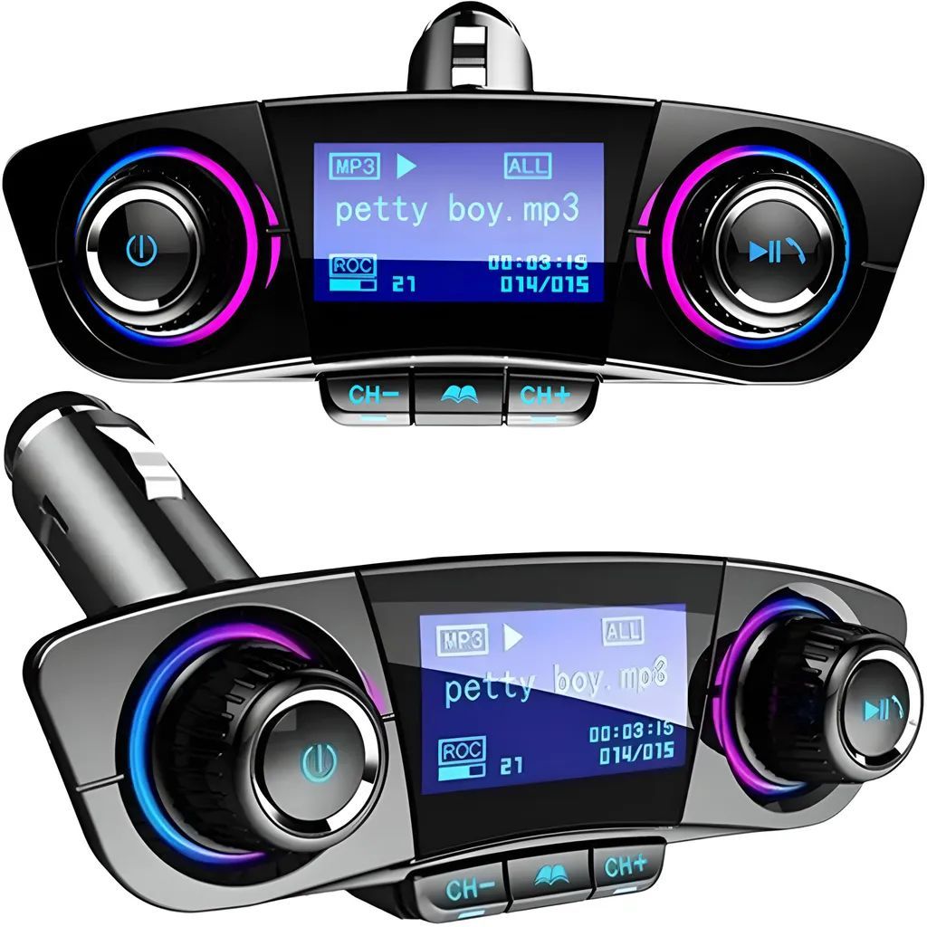 Bluetooth FM Transmitter für Auto, Adapter Zigarettenanzünder Auto