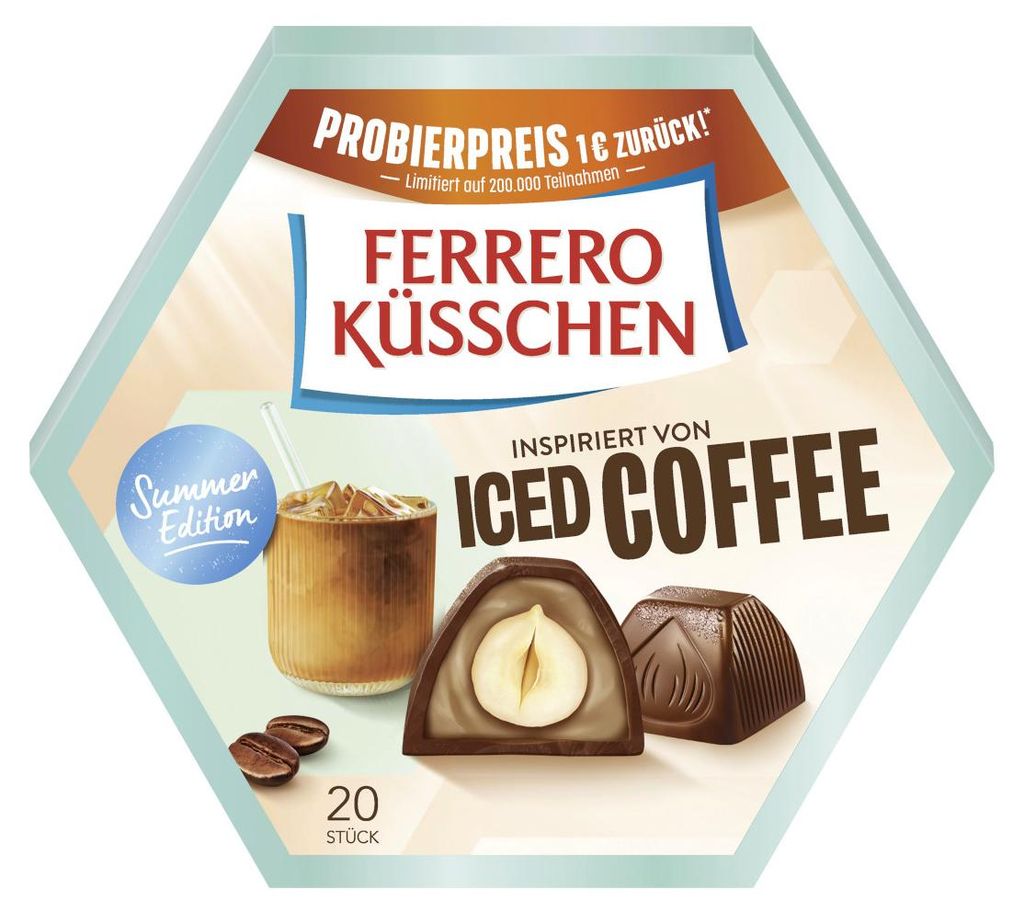 Ferrero Küsschen Iced Coffee – edycja letnia, opakowanie 20 Zdjęcie produktu 