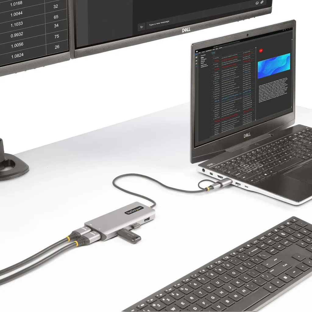Adaptateur Double Écran HDMI pour PC Portable USB-C et USB-A - Bureau IT - 6