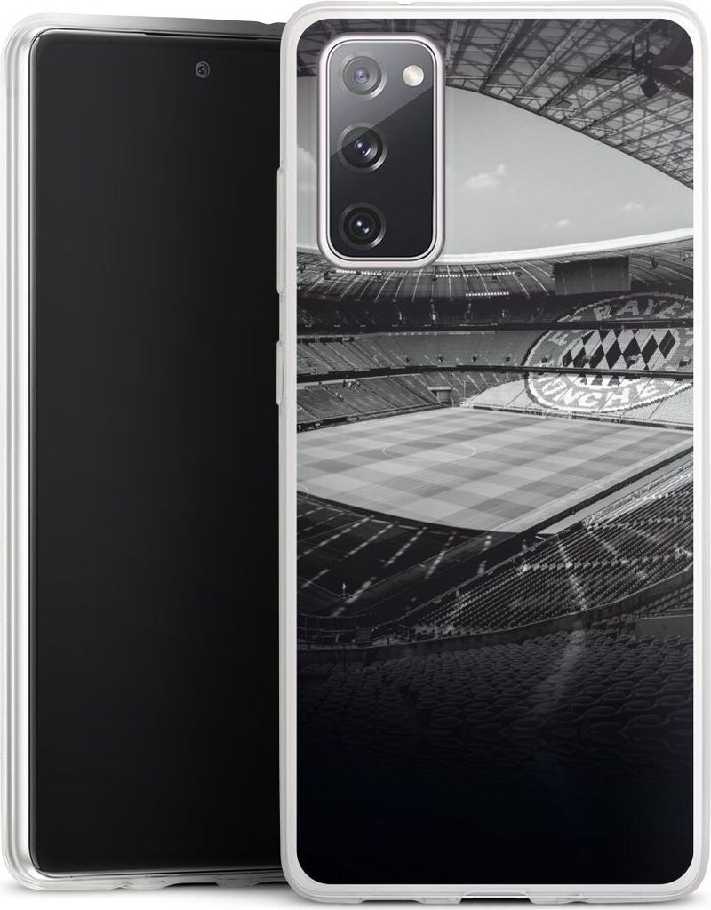 DeinDesign Slim Hülle für Samsung Galaxy S20 FE 5G Silikon Case Ultra Dünn Handyhülle FC Bayern München FCB Stadion