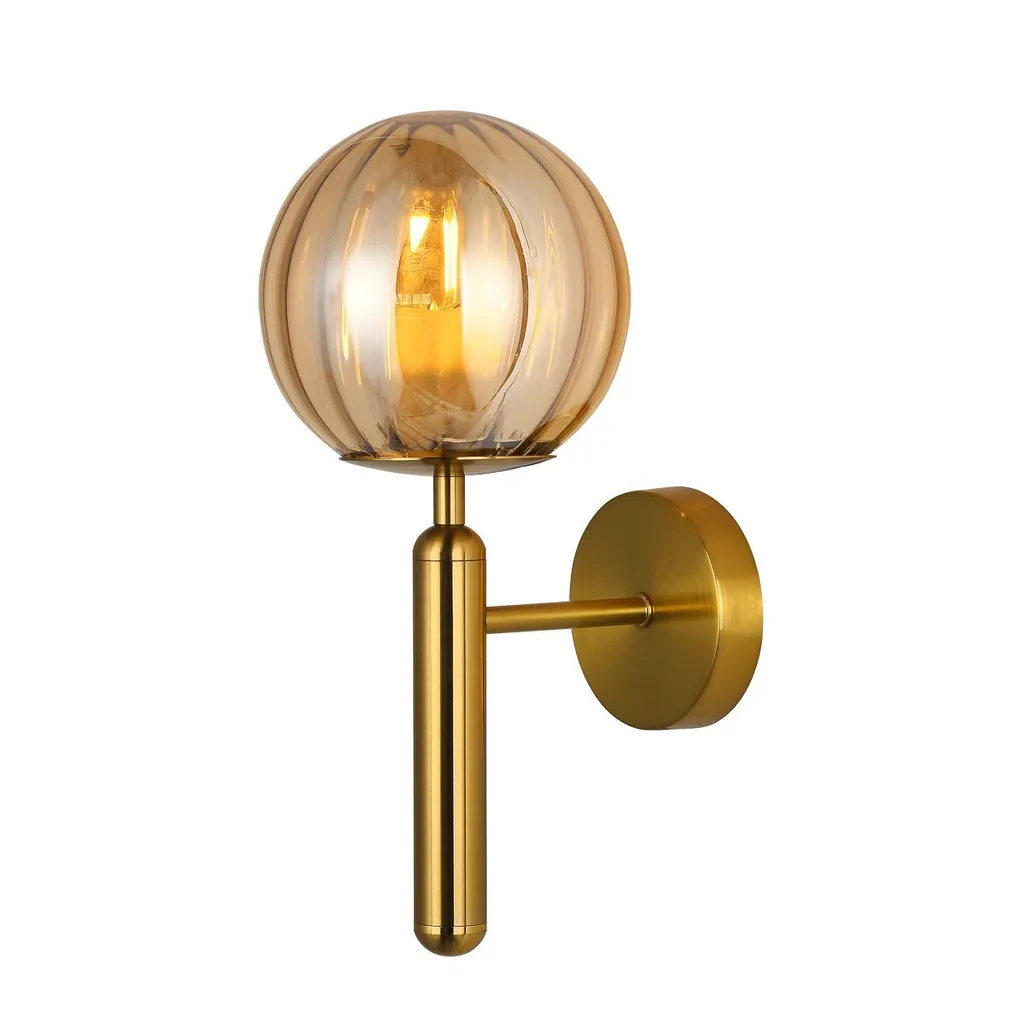 Italux Ravena Lampada da parete a LED in ottone moderno WL-2324-1 BRO+AMB