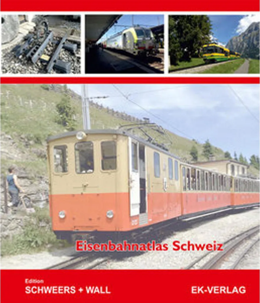 Grand atlas ferroviaire suisse : livre cartographique du réseau ferré