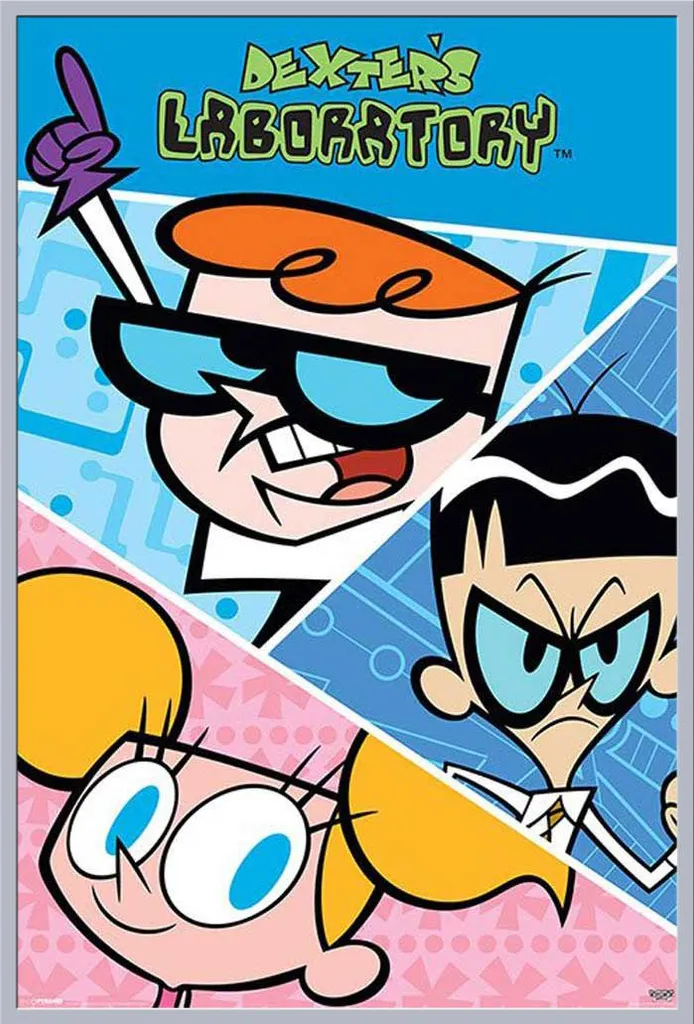 Décoration murale Dexter : affiche encadrée argent pour chambre et bureau