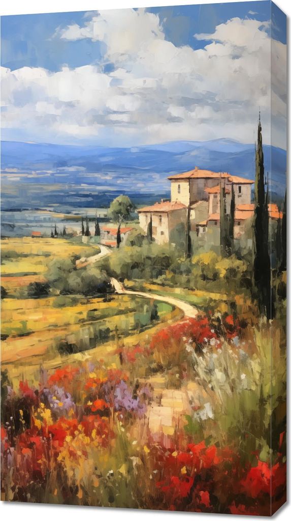 Bild 50x90cm Toskanische Morgenansichten