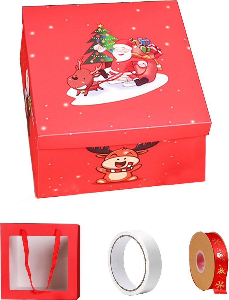 4-lagige Explosions-Geschenkbox zum Selbermachen mit Schleife, kreative Bastelidee für Scrapbooking, Jubiläen, Feste, Erinnerungen, Snacks, Schmu...