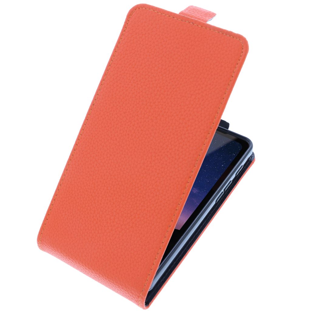 foto-kontor Tasche kompatibel mit CAT S75 Schutzhülle orange Smartphone Flipstyle Schutz Hülle Handyhülle Case Flip Cover Handytasche Klapphüll...