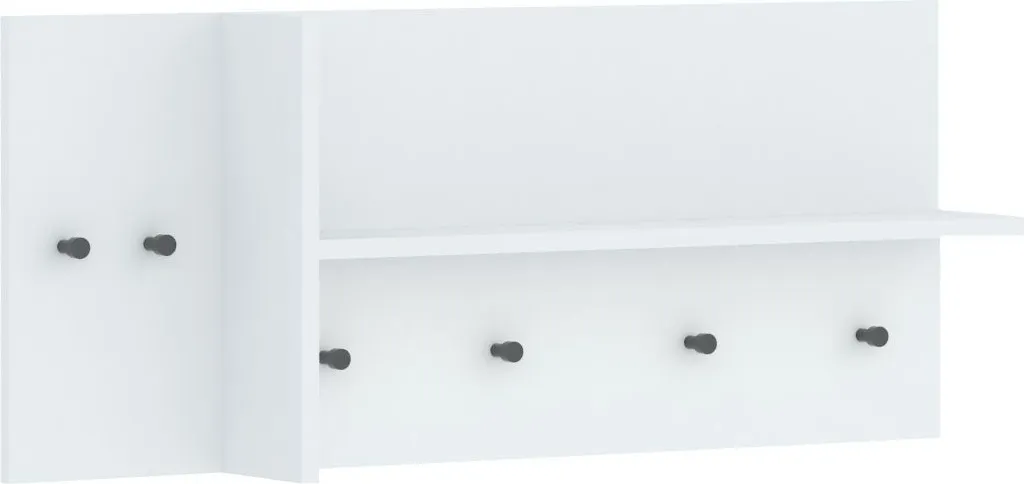 BURLESON Appendiabiti Bianco Sospeso | Arredo Minimalista Loft