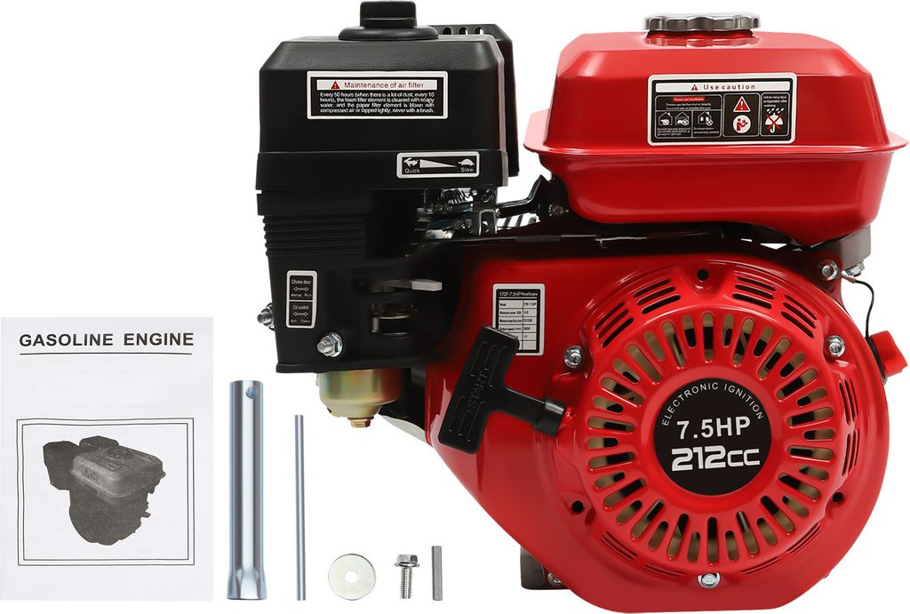 Benzínový motor 7,5 HP vzduchem chlazený jednoválec s Obrázek produktu 2