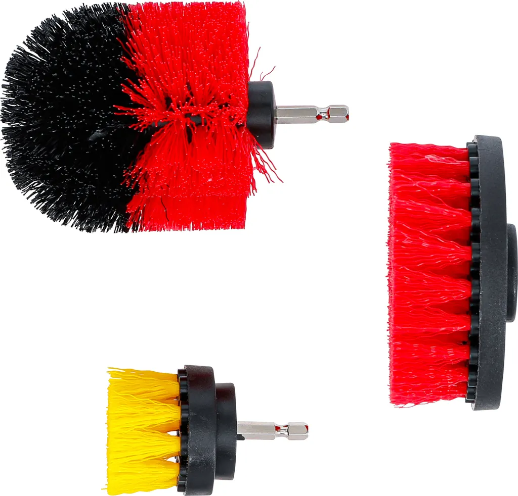 Kit brosse perceuse pour joints incrustés - 3 embouts de récurage