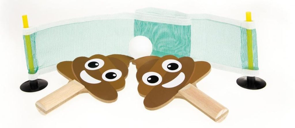 Toi-Toys FUNNY POO Tischtennis-Set