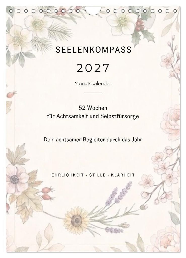 SEELENKOMPASS (Wandkalender 2027 DIN A4 hoch), CALVENDO Produktbild 