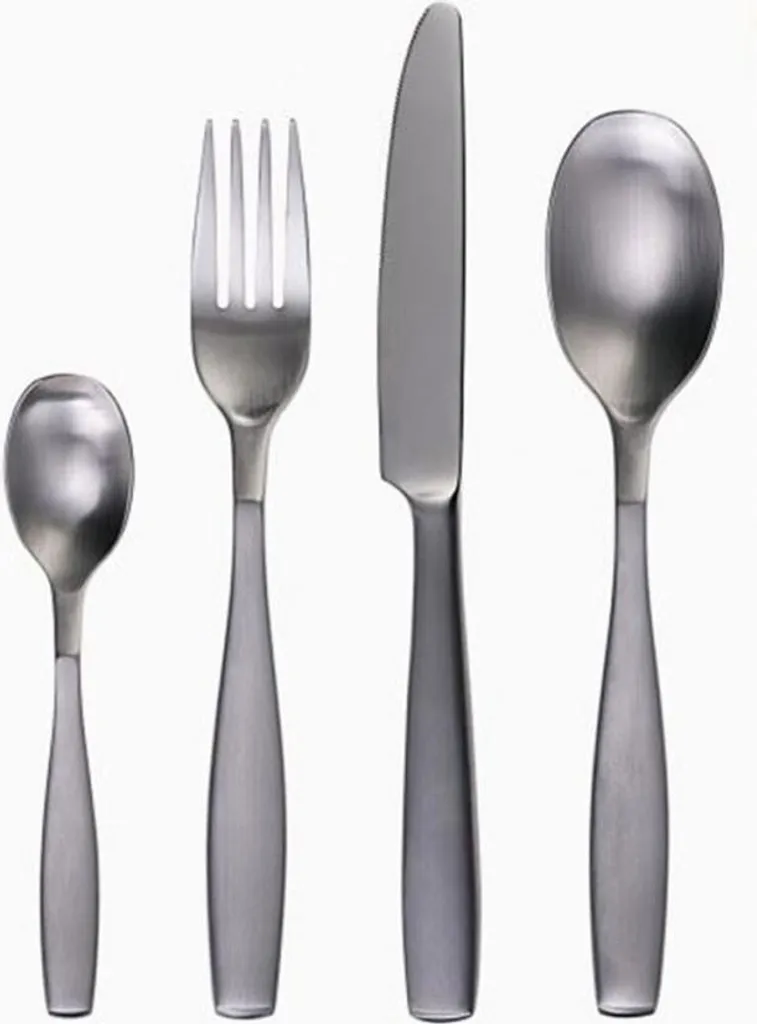 Ménagère 24 pièces Gaya Argenté : Service de couverts Inox pour 6 Personnes