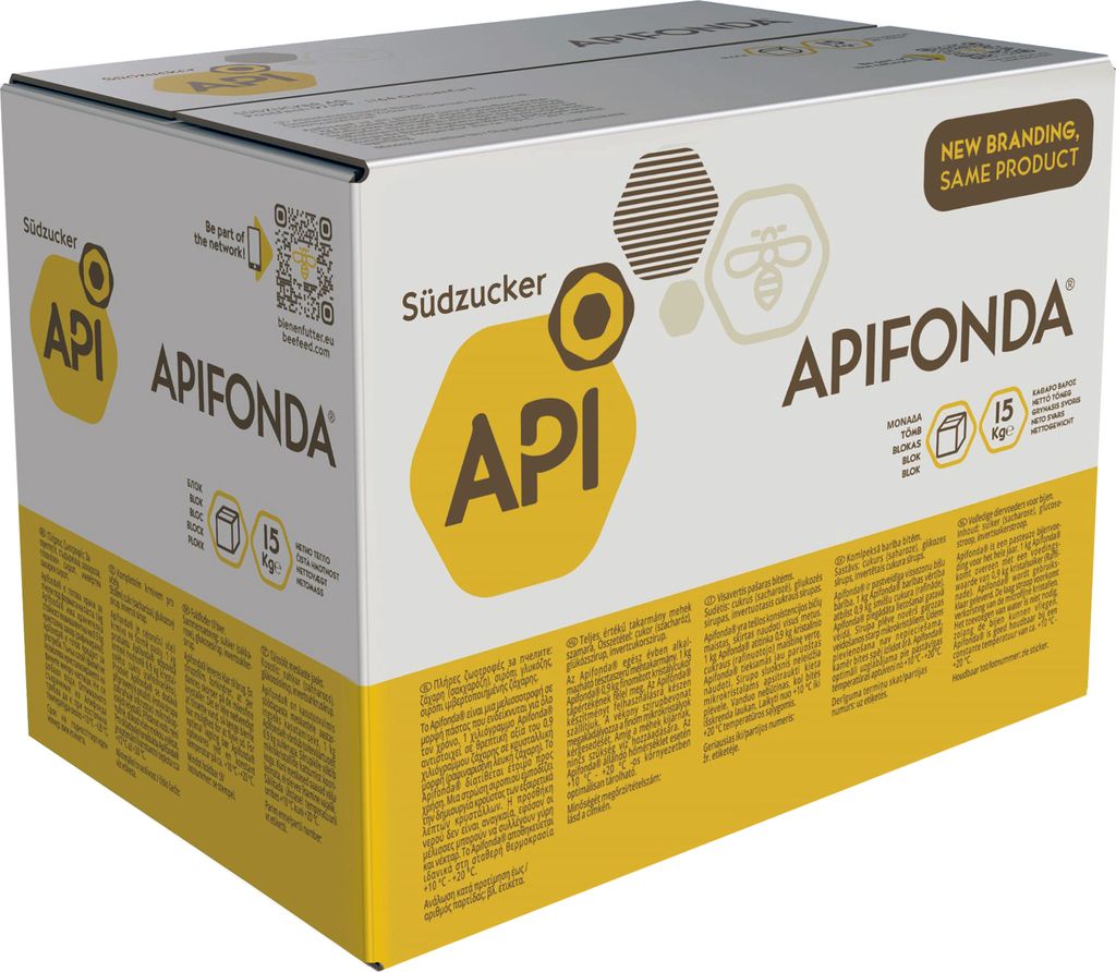 Apifonda Bienenfutter 15 kg Karton Futterteig Tierfutter Produktbild 