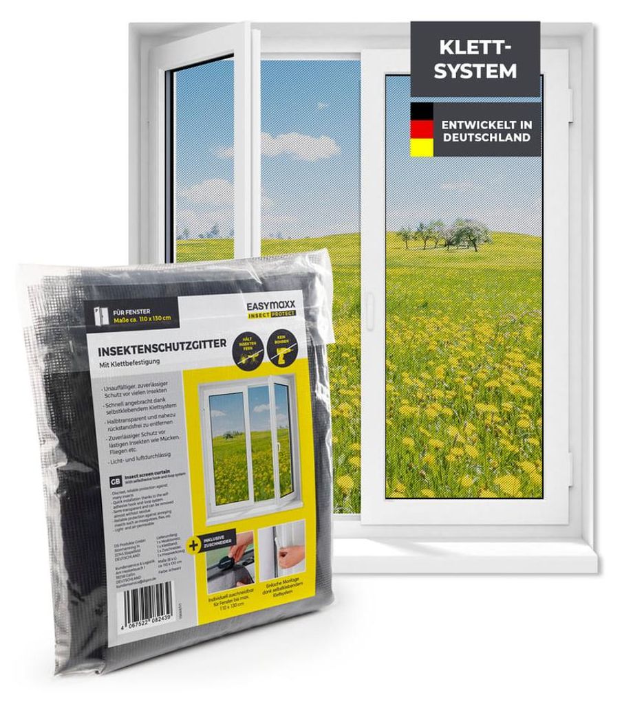 EASYmaxx Insect Protect Insektenschutzgitter - für Fenster Produktbild 