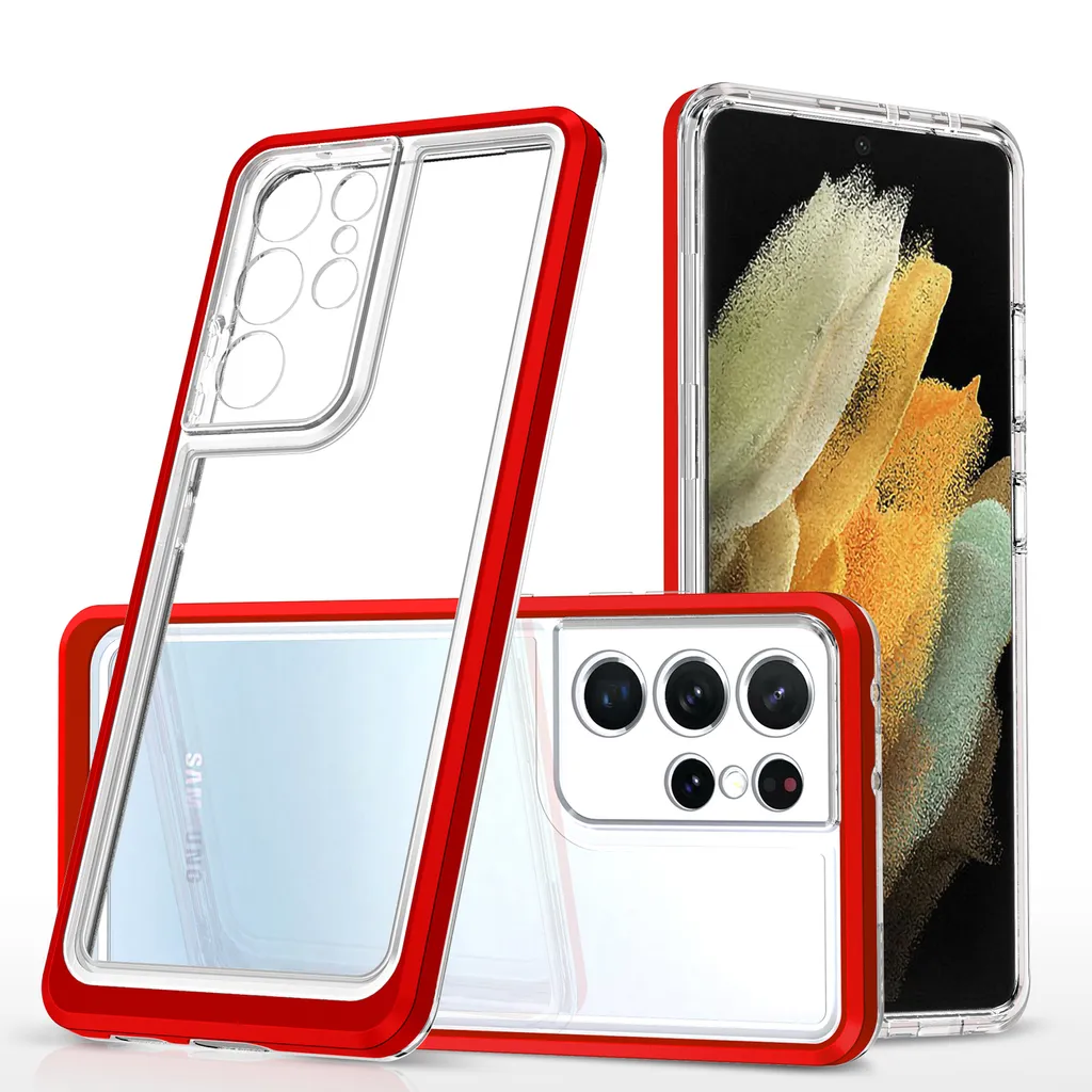 Recensione Cover Samsung S23 Ultra 3 in 1 Raudona - Shockproof Top
