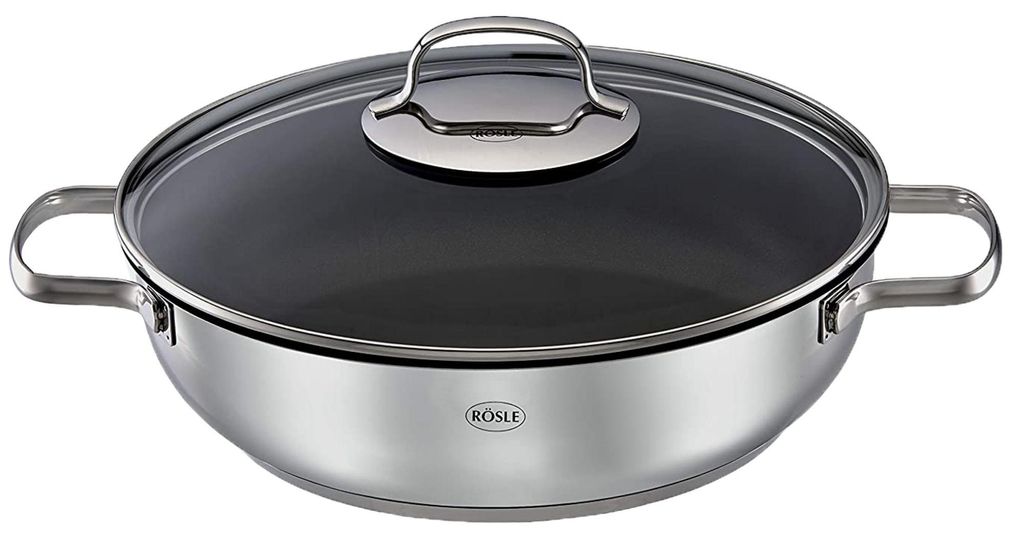 RÖSLE Elegance Servierpfanne Ø28 cm Bratpfanne Edelstahl Produktbild 
