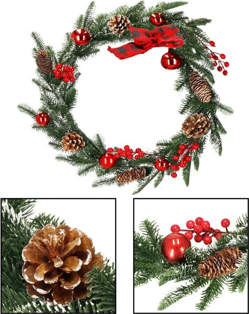 Guirlande Décorative 150 cm pour Cheminée et Escalier Style Hiver - 8