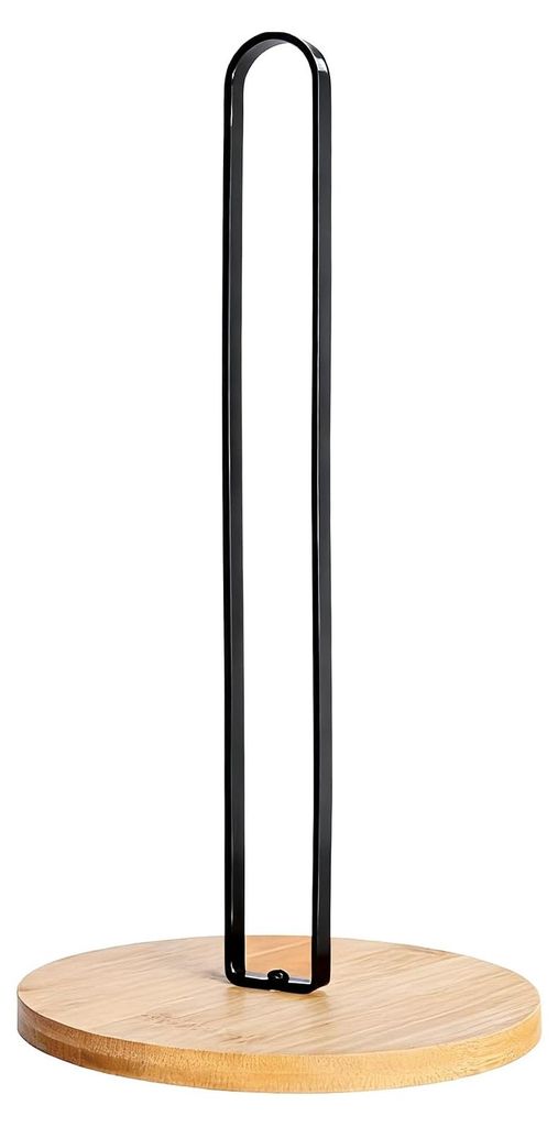 Stehender Küchenrollenhalter 26 x 16 cm, Küchenrollenhalter aus Edelstahl, schwarzer Küchenrollenhalter, Tischplattenhalter für Küchenpapier u...