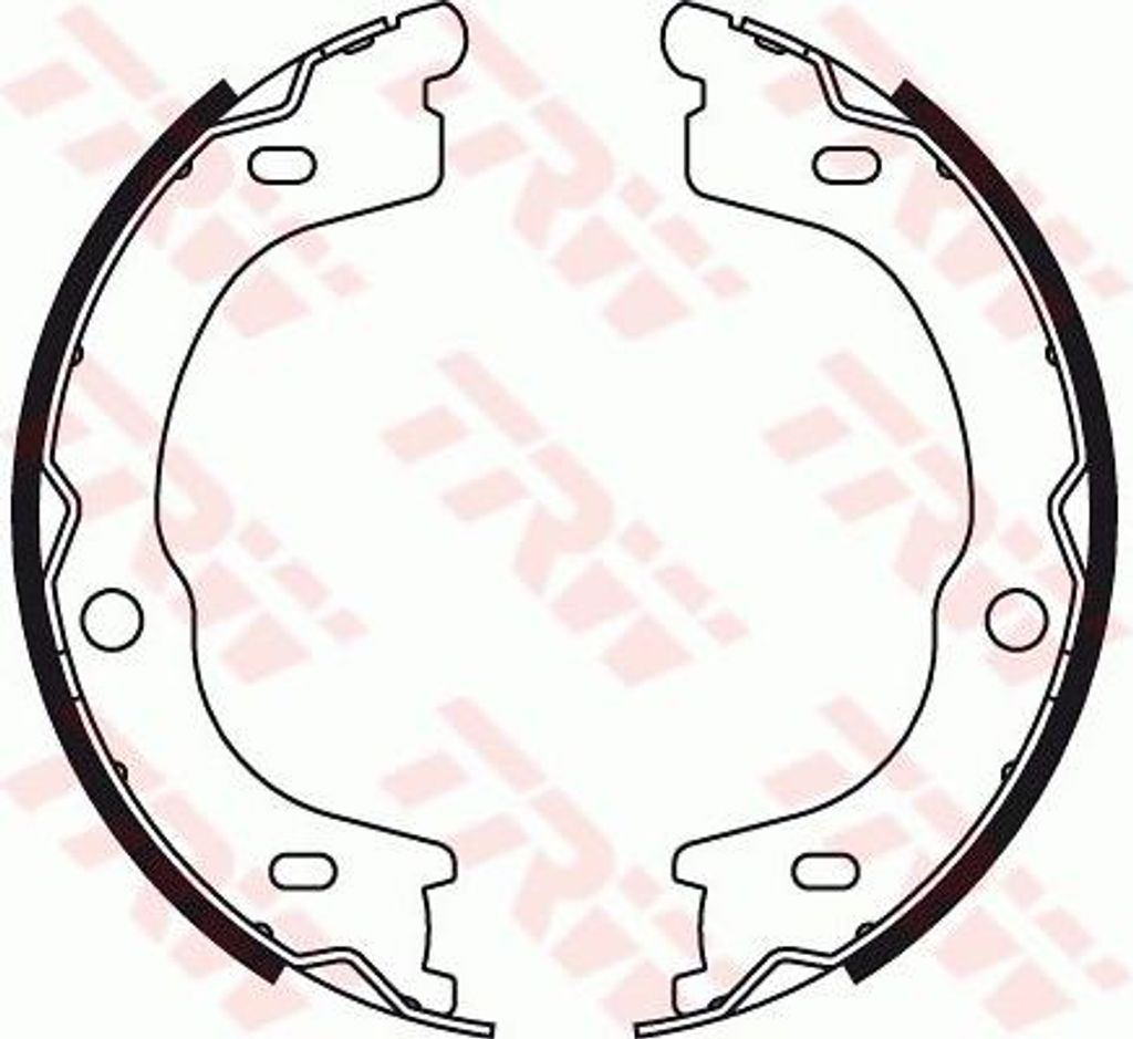 TRW GS8784 Bremsbackensatz, Feststellbremse OE 583503ED01 kompatibel mit Sorento