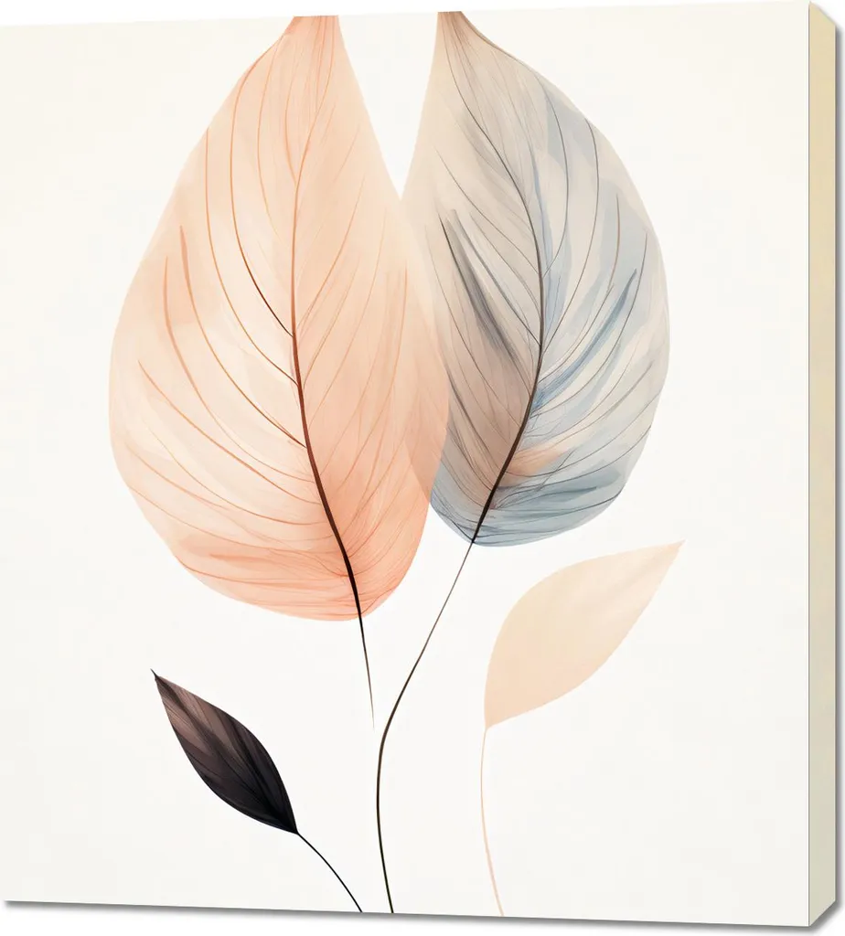 Tableau Danse feuillue 90 x 100 cm : Décoration Murale Nature Chic