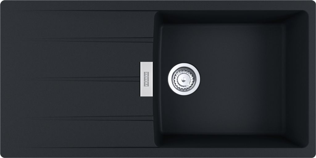Franke Maris CNG 211-100 Einbauspüle Black Matt Fragranit für Unterschrank ab 60 cm, Drehknopf - INKL.