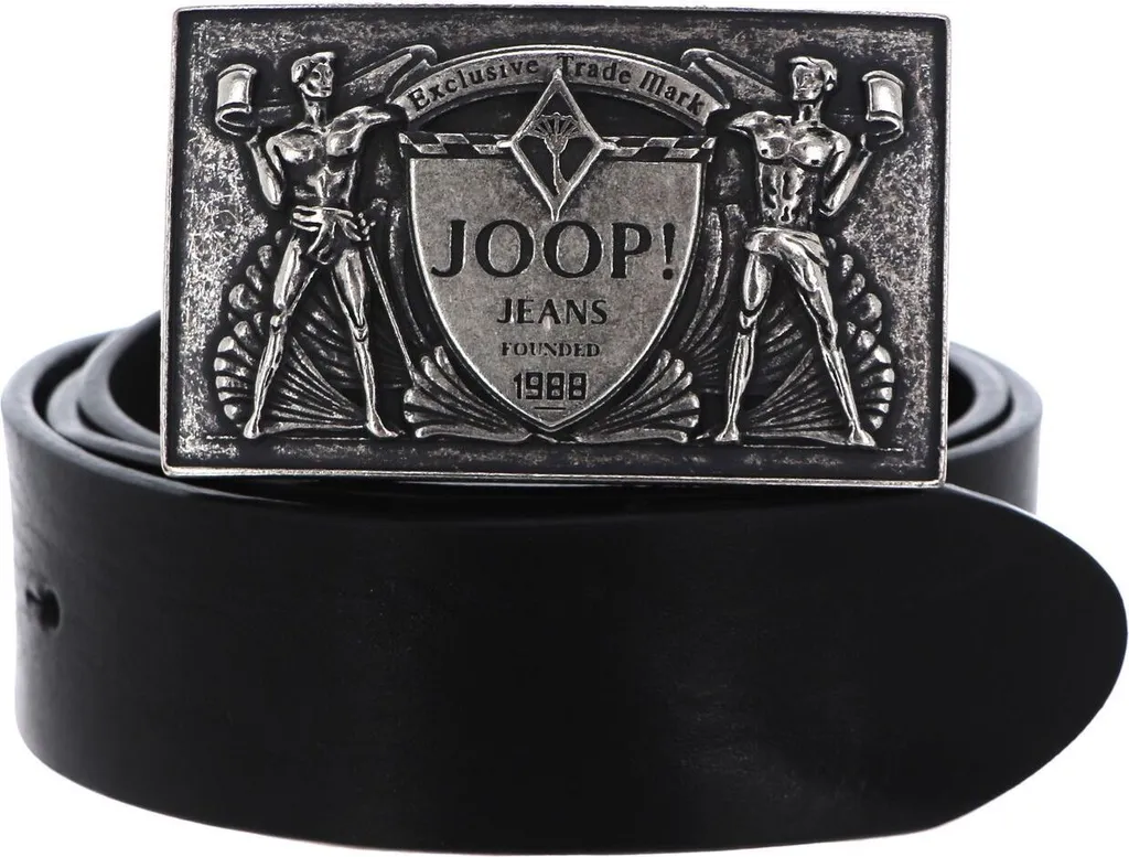 Cintura JOOP! Uomo Pelle Nera 4cm W110 - Accessorio Luxury Jeans Belt