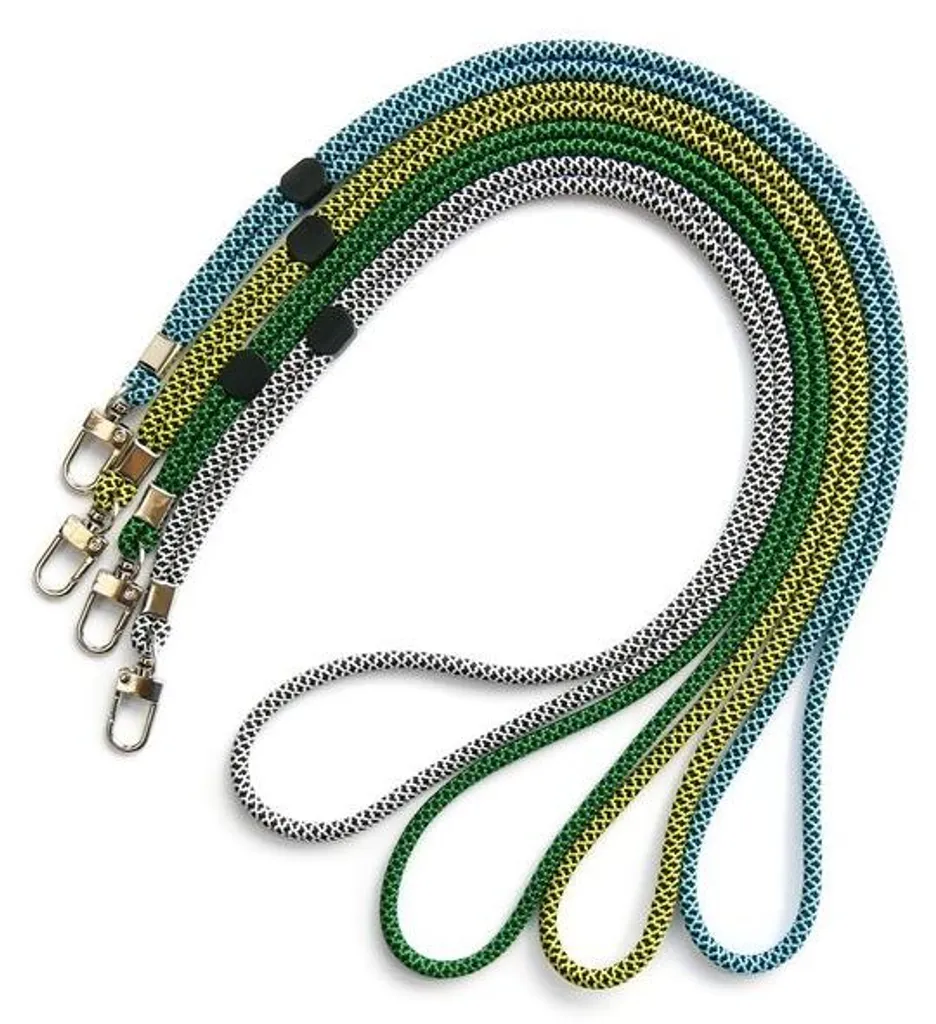 Sangle de fixation avec mousqueton acier et nuancier de coloris divers