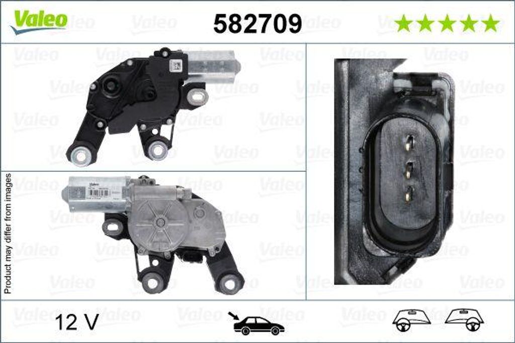 VALEO 582709 Wischermotor OE 9Y0955711A kompatibel mit Cayenne, Panamera