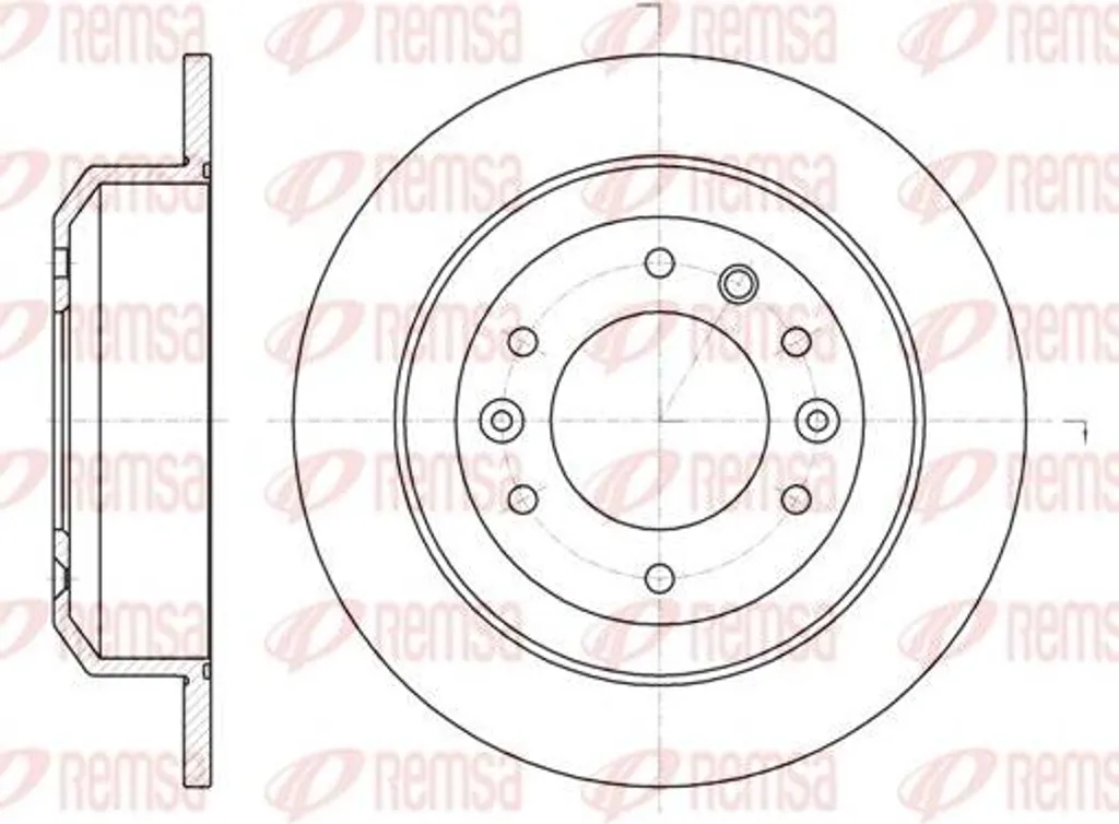Disque de frein avant ventilé REMSA compatible avec Kia Carnival OE