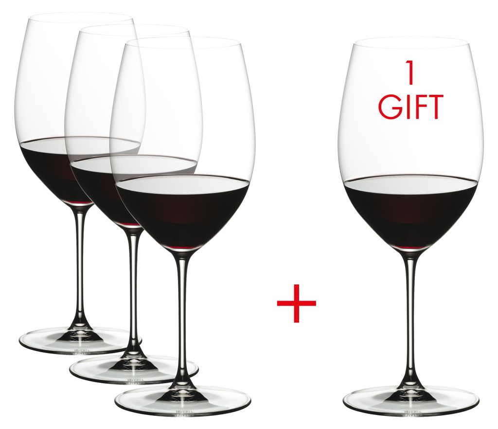 Riedel VERITAS BUY 4 COUNT 3 CABERNET/MERLOT A02/19 4 pezzi Immagine del prodotto 