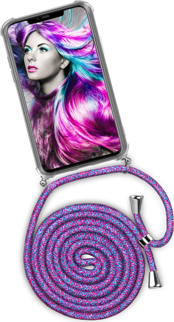 TWIST-Case + TWIST-Cord für Huawei Mate 20 Pro, Farbe:Crazy Unicorn (Silber)