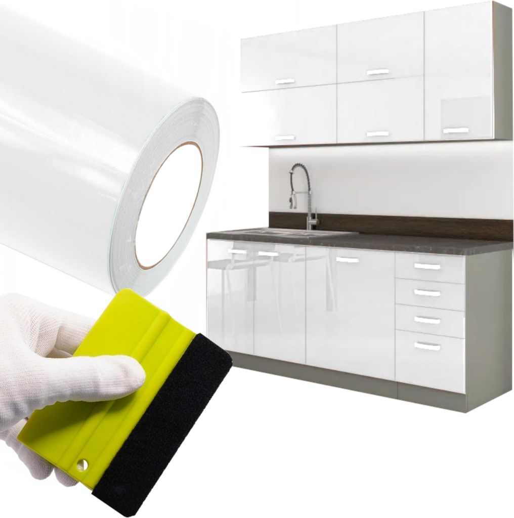 Solar Systems | Möbel-Folie selbstklebend - Weiß Matt 122x300cm - Wasserfest - Hochwertig - Einfache Anwendung