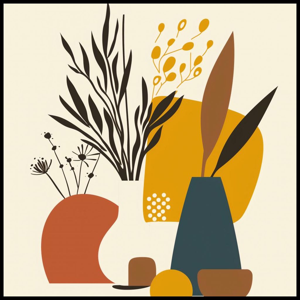 Poster 80x80cm Winterliche Sammlung