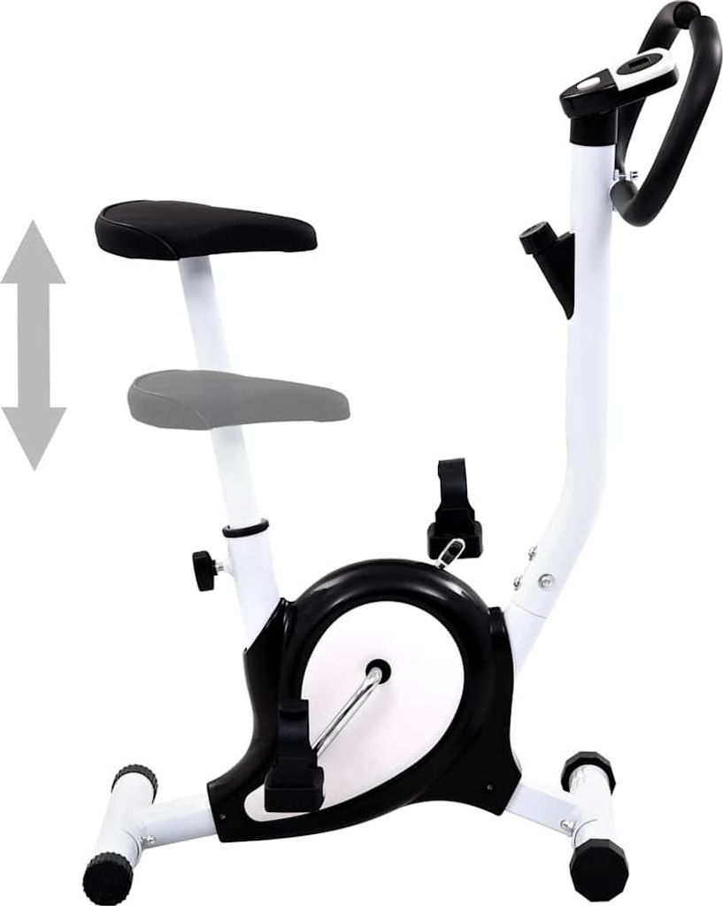vidaXL Heimtrainer mit Riemenantrieb Schwarz