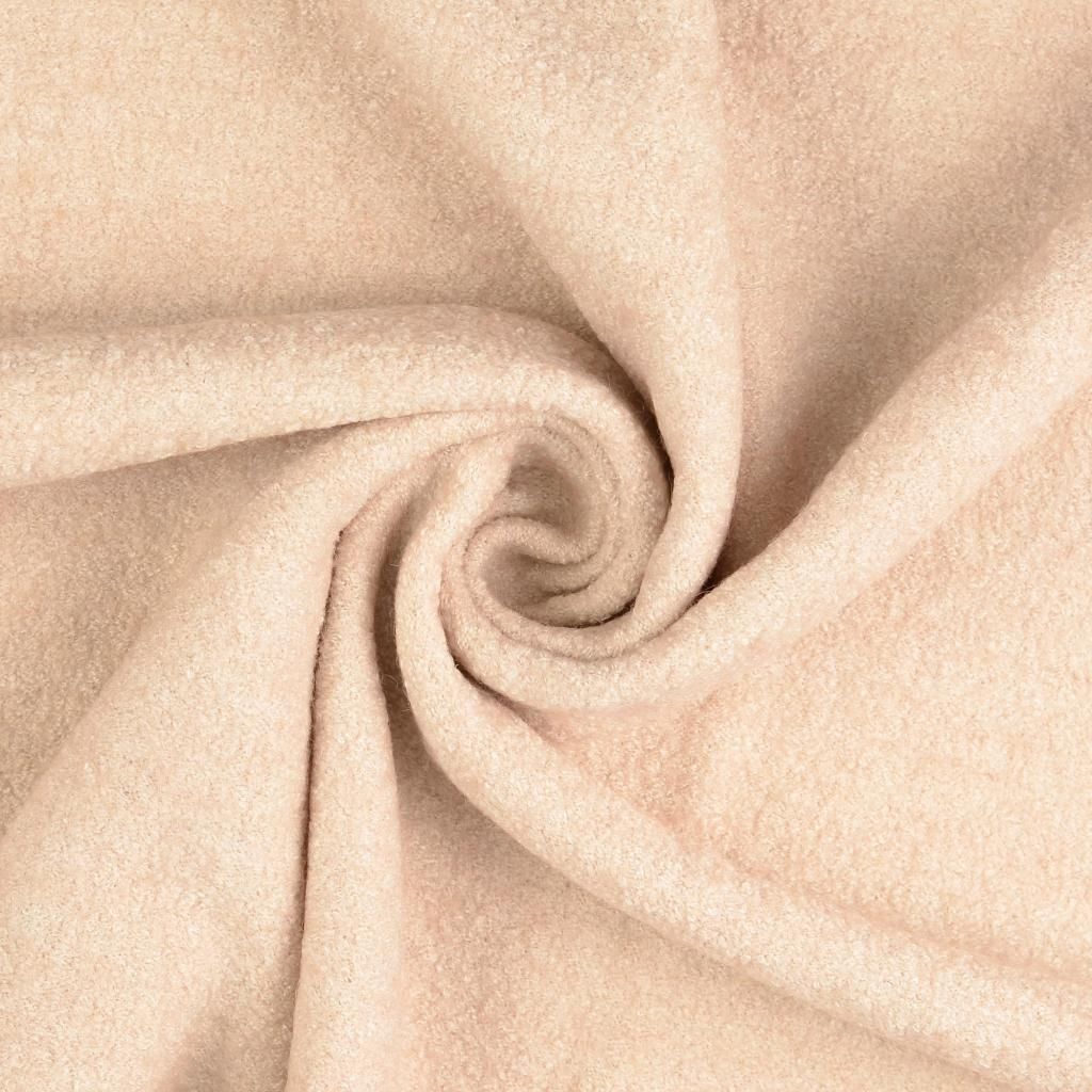Wool Boucle BEA Viskose Wolle Haut uni, ca. 423 g/m², ca. 0,5 m lang, ca. 1,42-1,44 m breit, , Stoffe Meterware, 60 % Viskose, 40 % Wolle