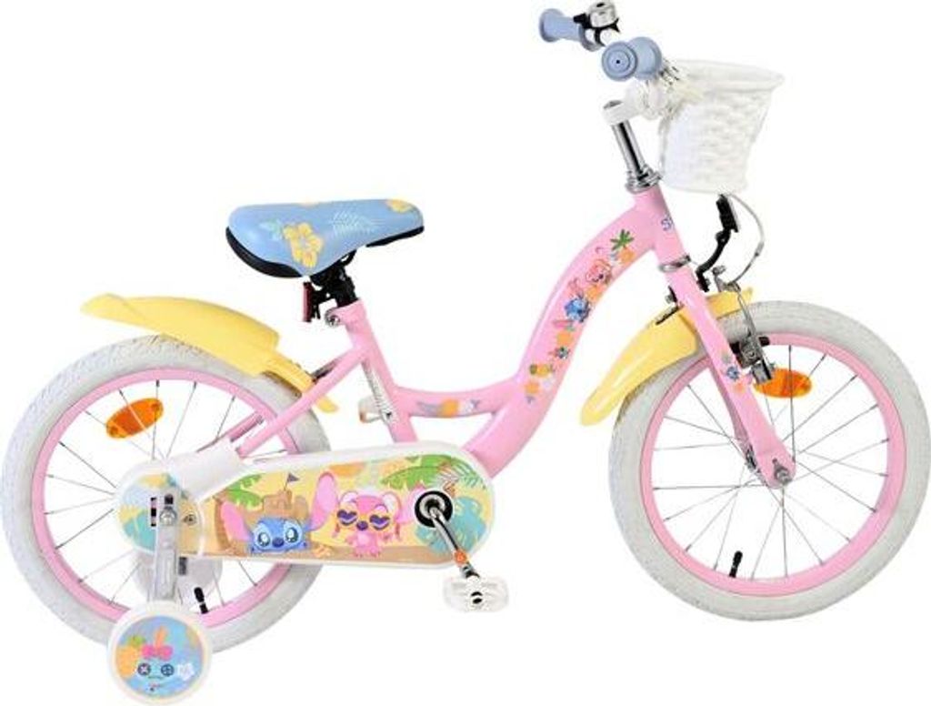Disney Stitch Kinderfahrrad - Mädchen - 16 Zoll - Rosa