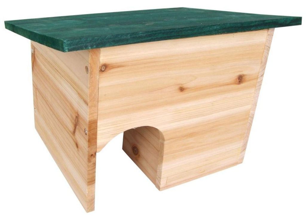 Igelhaus aus Holz Igelhütte Igelhotel Labyrintheingang Produktbild 