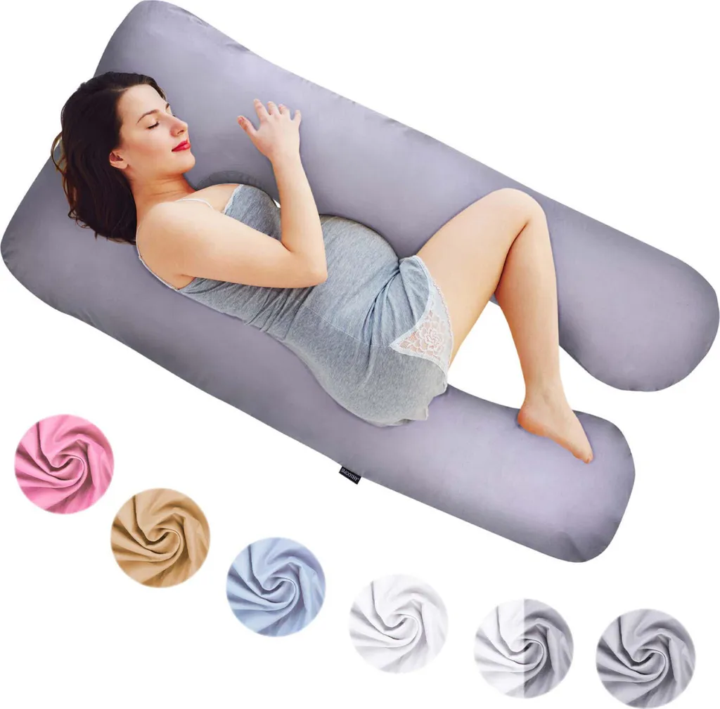 Cuscino gravidanza Jr. a forma di U - grigio