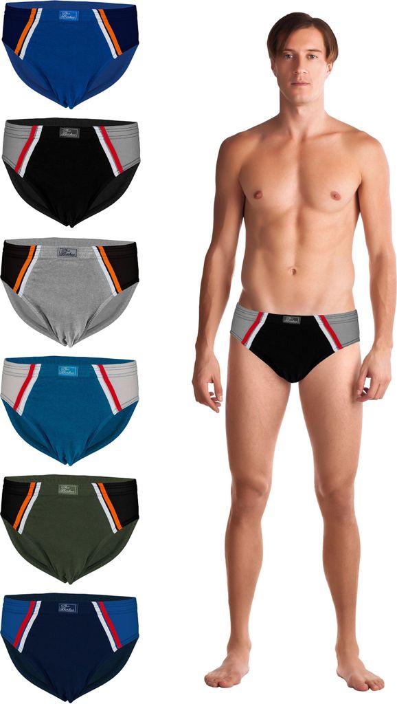 TEXEMP 3er-6er Pack Herren Slip Baumwolle Unterhose Sportslip Schlüpfer | B260 - 6XL - 3 Stück