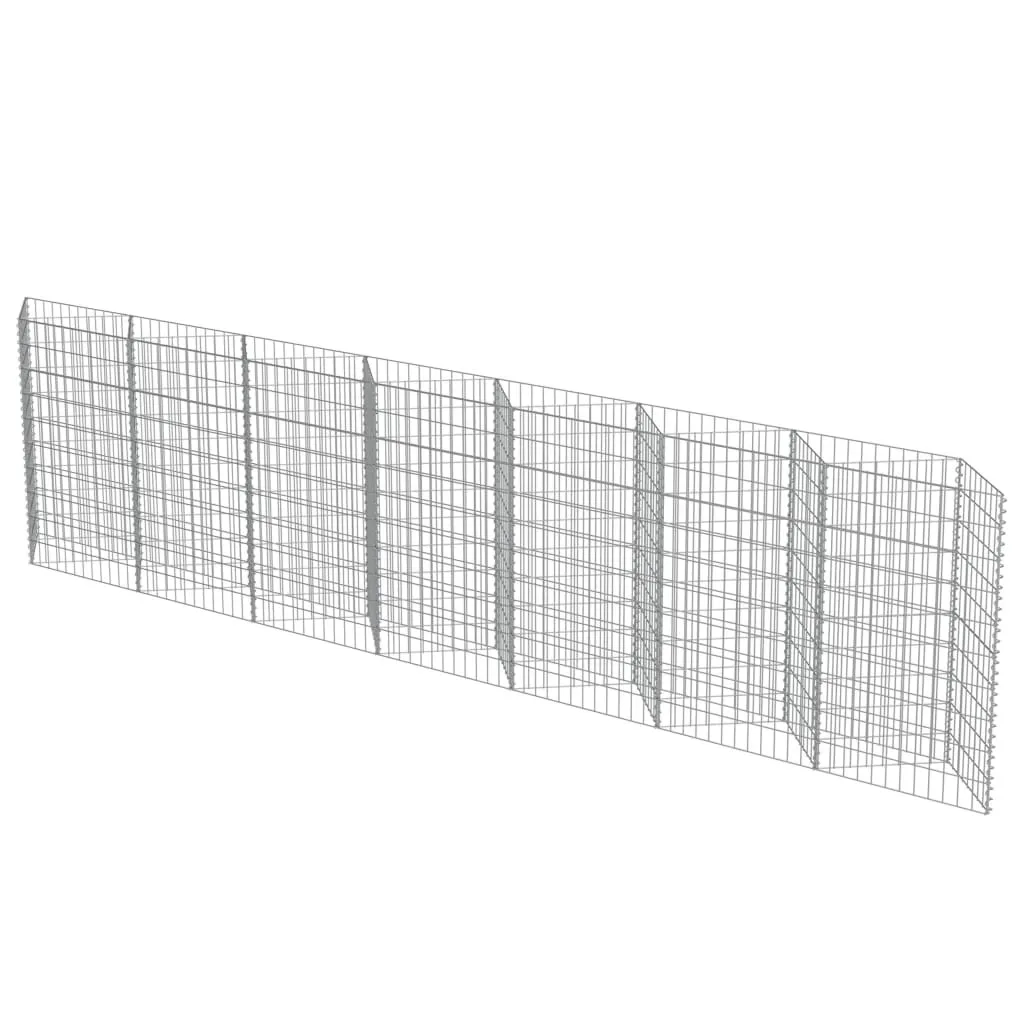 Solution Anti-Bruit : Mur Gabion 450x100 cm en Acier contre les Nuances - 3