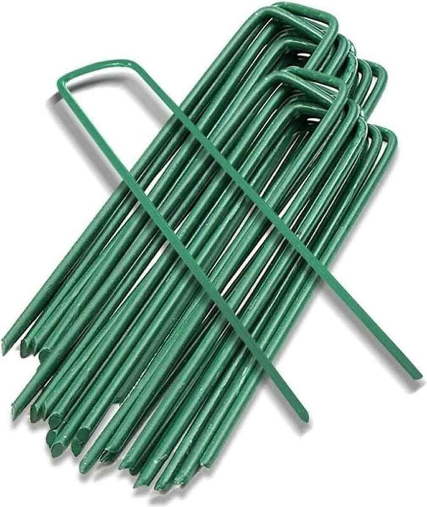 Gartenpfähle, Zeltbefestigung, Erdnägel, Klammern, Gartenarbeit, zur Befestigung von Mulchgewebe, Zaunbarriere gegen Netze, Camping, Kunstrasen, ...