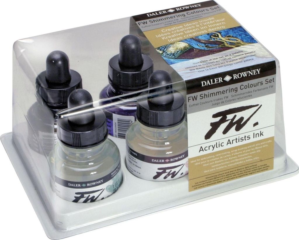 Daler Rowney Acrylic Inks Set Acrylfarben 6 x 29.5 ml 1 stk