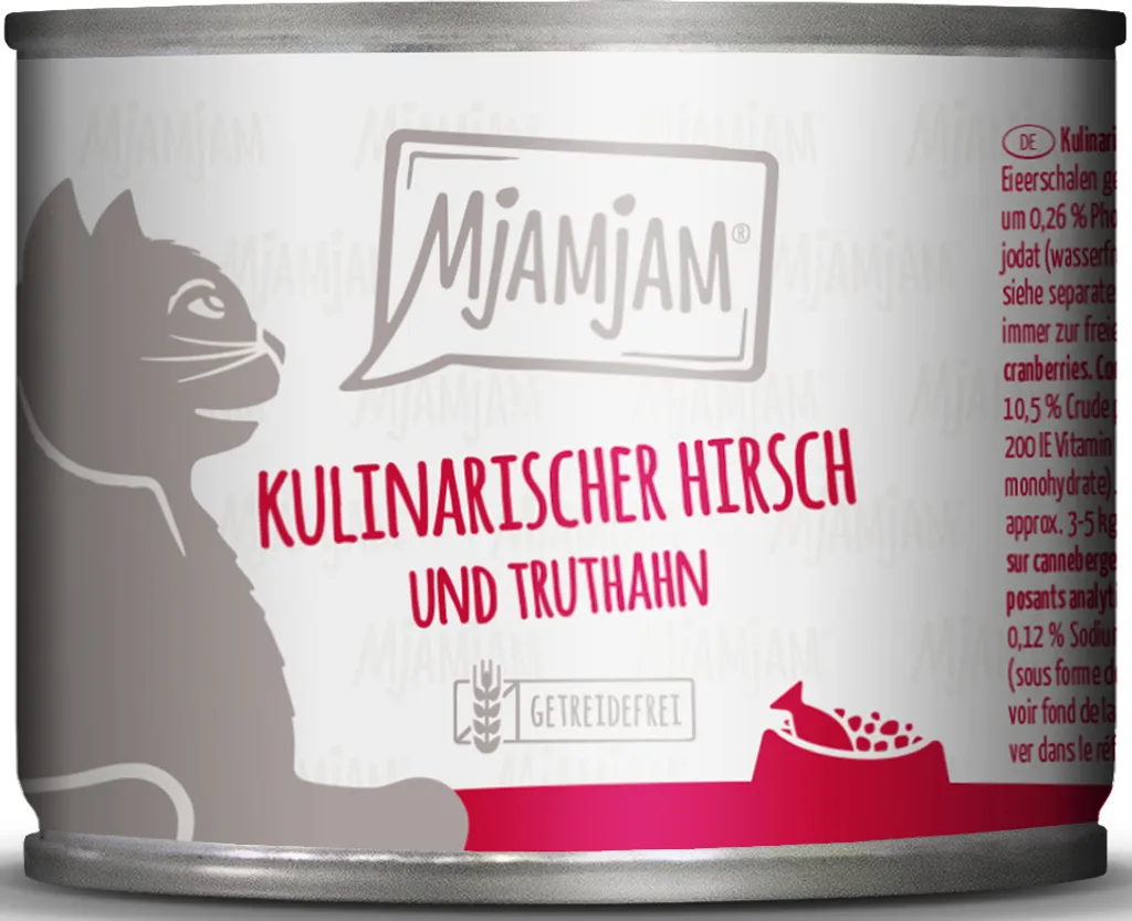 MjAMjAM Gourmet: L'Esperienza Culinarie per Gatti (6x200g) Cervo