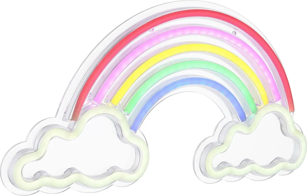 Lampe Décorative LED Arc-en-Ciel 40 cm en Plastique Opale Anti-Éclat