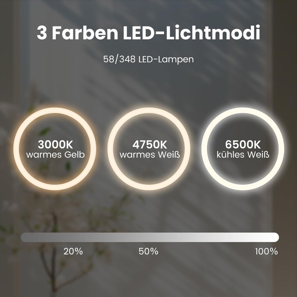 Kúpeľňové zrkadlo LED φ80 cm, kúpeľňové zrkadlo s Obrázok produktu 2