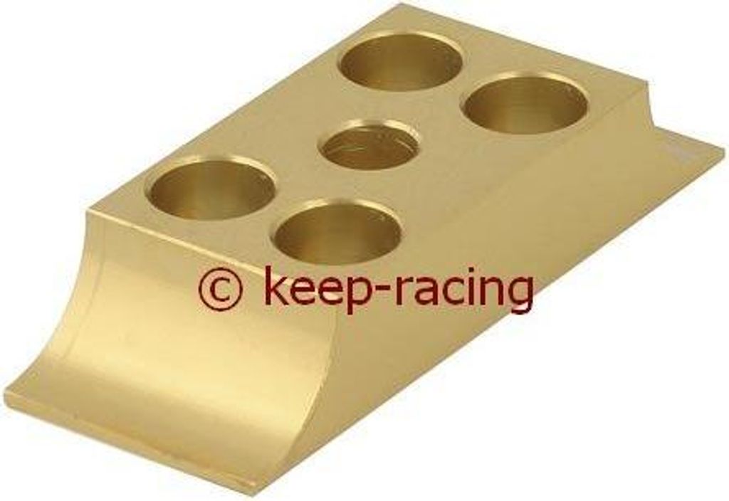 Klammer für Motorbock, Aluminium, 30/92mm, gold eloxiert