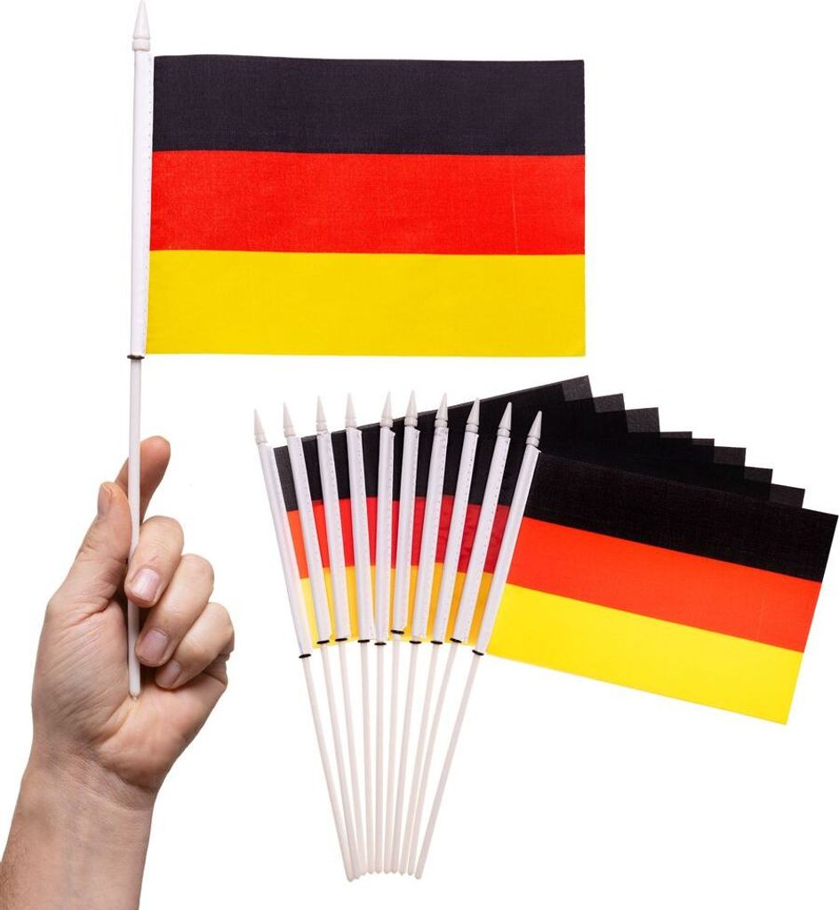 PHENO FLAGS Handfahne Deutschland Fähnchen Stockfahne Produktbild 