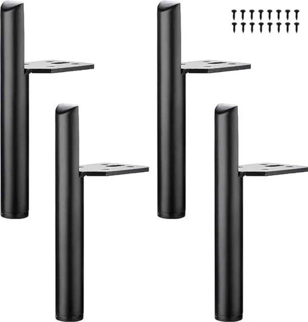 Surélever son canapé avec 4 pieds de meuble métal 15 cm style industriel